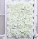 Lot de 5 Fleurs Artificielles - Décoration De Mariage Romantique Pour Fêtes D'anniversaire et Présentation De Fleurs - 40 x 60 Cm - Blanc – Image 3