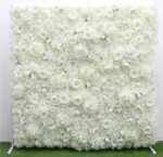 Lot de 5 Fleurs Artificielles - Décoration De Mariage Romantique Pour Fêtes D'anniversaire et Présentation De Fleurs - 40 x 60 Cm - Blanc