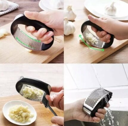 Hachoir à Ail Manuel En Acier Inoxydable