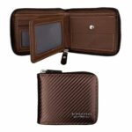 Portefeuille Court pour Homme - Pince à Billets Multi-Cartes - Grande Capacité - Simple - Marron