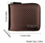 Portefeuille Court pour Homme - Pince à Billets Multi-Cartes - Grande Capacité - Simple - Marron – Image 7