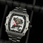 Montre De Sport De Luxe RICHARD MILLE - Qualité Supérieure - Résistante à L’eau – Avec Boite De Cadeau - Blanc