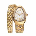 Montre De Luxe BVLGARI Pour Femme - Acier Inoxydable De Qualité Supérieure - Résistante à L’eau - Gold