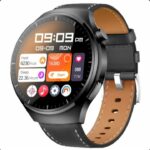 Montre Connectée AMOLED RW-32 4 Pro - Circulaire - Haute Définition - Courbée Avec Triple Bracelet et Chargeur Sans Fil - Noir – Image 3
