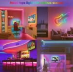 Bande lumineuse LED RGBIC - Flexible - Étanche - 5 Mètres - 5 V - Contrôlable Par Application et Télécommande – Image 7