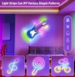 Bande lumineuse LED RGBIC - Flexible - Étanche - 5 Mètres - 5 V - Contrôlable Par Application et Télécommande – Image 2