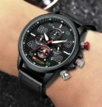 Montre Homme Xtre - Style Décontracté Et Habillé - Chronographe 7 Aiguilles - Multifonctionnelle - Lumineuse - Bracelet En Cuir – Image 8