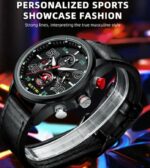 Montre Homme Xtre - Style Décontracté Et Habillé - Chronographe 7 Aiguilles - Multifonctionnelle - Lumineuse - Bracelet En Cuir – Image 6