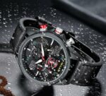 Montre Homme Xtre - Style Décontracté Et Habillé - Chronographe 7 Aiguilles - Multifonctionnelle - Lumineuse - Bracelet En Cuir – Image 4