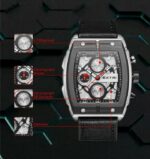 Montre Chronographe Extre Pour Homme - Résistante À L'eau - Design Luxueux - Pratique - Livrée Dans Un Coffret De Luxe – Image 3