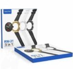 Coffret Montre Connectée Pour Homme Contient 3 Faces Et 2 Sangles - Bouton Rotatif - ECG - Bluetooth - Appels - Résistante À L'eau – Image 10