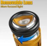 Lampe Torche Télescopique Multifonctionnelle - Rechargeable - Fonction Zoom Et Batterie Externe - Portable Avec Dragonne - Ultra-Lumineuse – Image 8