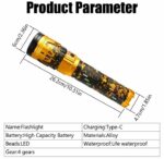 Lampe Torche Télescopique Multifonctionnelle - Rechargeable - Fonction Zoom Et Batterie Externe - Portable Avec Dragonne - Ultra-Lumineuse – Image 7