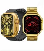 Montre Connectée H20 En Acier Inoxydable Et Écouteurs Sans Fil 10 en 1 - Appels Bluetooth H20 Ultra - Résistante ÀL'eau- Écran HD - 7 Bracelets En Silicone – Image 4