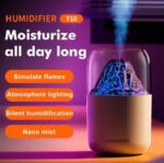 Humidificateur En Forme De Volcan - Lampe À Flamme Froide Et Mini-lumière D'ambiance Silencieuse - Pour L'aromathérapie – Image 7