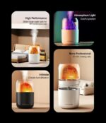 Humidificateur En Forme De Volcan - Lampe À Flamme Froide Et Mini-lumière D'ambiance Silencieuse - Pour L'aromathérapie – Image 8