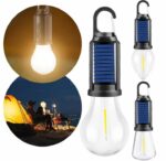 Pack De 2 Lampes LED Solaires Pour Extérieur - Rechargeables - Portables - 3 Modes D'éclairage - Résistante À L'eau – Image 2