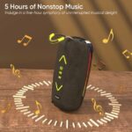Baffle Sans Fil Étanche Avec Éclairage LED RGB - Bluetooth -  Basses Actives TWS - Son Haute Fidélité - Idéale Pour Écouter De La Musique En Extérieur - Radio FM – Image 5