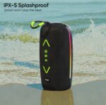 Baffle Sans Fil Étanche Avec Éclairage LED RGB - Bluetooth -  Basses Actives TWS - Son Haute Fidélité - Idéale Pour Écouter De La Musique En Extérieur - Radio FM – Image 6