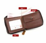 Portefeuille Court pour Homme - Pince à Billets Multi-Cartes - Grande Capacité - Simple - Beige – Image 6