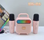Mini Machine De karaoké - Baffle Bluetooth RGB - 2 Microphone - Sans Fil - Portable - Pour Enfants Et Adultes – Image 5