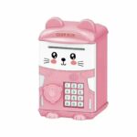 Tirelire Pour Enfants - Sécurisée - En Forme De Licorne Avec Cadenas - Rose – Image 3