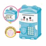 Tirelire Pour Enfants - Sécurisée - En Forme De Licorne Avec Cadenas - Bleu – Image 2