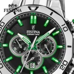 Montre Chronographe À Quartz Pour Homme Festina – Bracelet En Acier Inoxydable F20448/6 – Argent – Image 2