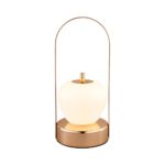 Lampe de table LED sans fil - Portable - 7 W - Doré - Rechargeable - Lumineuse – Image 2