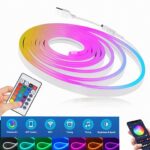 Bande lumineuse LED RGBIC - Flexible - Étanche - 5 Mètres - 5 V - Contrôlable Par Application et Télécommande