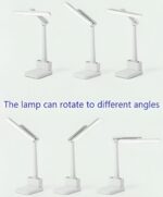 Lampe De Bureau LED Rechargeable - 3 Modes D'éclairage - Lumière Douce Pour La Lecture Et Le Bien-être Des Yeux - Support De Téléphone - Montre Numérique – Image 10