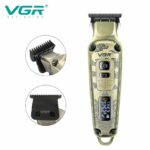 Tondeuse À Cheveux Et Rasoir Électrique Professionnel 2 En 1 VGR V-641 En Acier Inoxydable - 7500 Tr/Min - Résistante À L'eau – Image 12