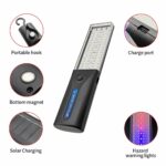 Lampe De Secours Solaire Oblivion - Portable - Crochet Rotatif À 360° - Rechargeable Par USB Et Base Magnétique - Puissante - Résistante À L'eau – Image 2