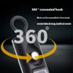 Lampe De Secours Solaire Oblivion - Portable - Crochet Rotatif À 360° - Rechargeable Par USB Et Base Magnétique - Puissante - Résistante À L'eau – Image 6