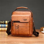 Sac en Cuir Pour Hommes - Luxueux et à La Mode - Multi-Poches - Beige