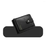 Portefeuille Avec Porte Cartes En Cuir Pour Homme - Design Élégant à Deux Volets - Avec Porte-Monnaie Intérieur - Porte-Cartes - Fermeture Éclair - Qualité Supérieure – Image 4