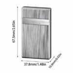 Briquet À Flamme Lisse - En Laiton Pur - Bobine D'allumage Verticale - Allumage Latéral Coulissant – Image 8