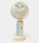 Mini Ventilateur Électrique Portable - Rechargeable Par USB - Lumière LED - Support  Téléphone – Image 5