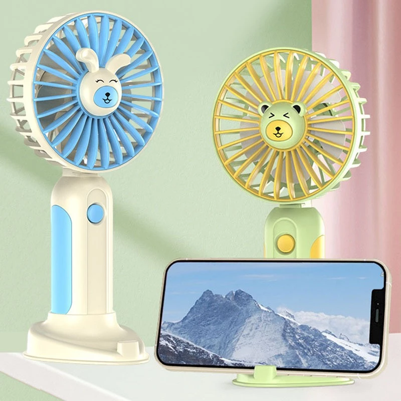 cn-11134207-7r98o-lumskmodweyoac@resize_w1080_nl.webp Mini Ventilateur Électrique Portable - Rechargeable Par USB - Lumière LED - Support Téléphone – Image 1