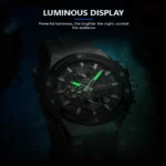 Montre Homme Curren Quartz Authentique - Bracelet En Silicone - Boîtier En Alliage - Résistante Aux Rayures Et À L'eau – Image 7