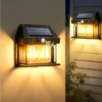 Lampes à Énergie Solaire – Étanches – Sécurité Avec Capteur - Noir – Image 3