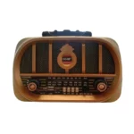 Radio Avec Baffle De Taille Moyenne -  Design Classique En Bois - Rechargeable - Bandes FM/AM - Modèle BUFFER® NS6687 – Image 4