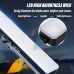 Lampe De Pêche Solaire - 3600-7200 mAh - Rechargeable - Lampe D'inspection Magnétique - 4 Modes - 100 W – Image 10