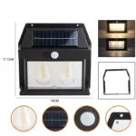 Lampes à Énergie Solaire – Étanches – Sécurité Avec Capteur - Noir – Image 2
