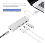 Adaptateur Type C - 3 Ports USB - RJ45 Ethernet
