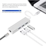 Adaptateur Type C - 3 Ports USB - RJ45 Ethernet