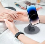 Support de Téléphone en Métal Réglable - Aspor A702 - Pliable – Image 12