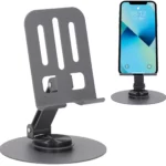 Support de Téléphone en Métal Réglable - Aspor A702 - Pliable