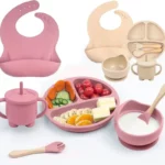 Set Repas Bébé en Silicone 6 Pièces – Sécurisé et Antidérapant – Image 9