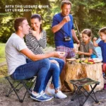 Pack 2 - Camping Randonnée - 1 Chapeau Camouflage Anti UV + 1 Chaise Pliante + 1 Panneau Solaire Portable + Cadeau [Lampe De Poche Rechargeable Ultra Puissante] – Image 10